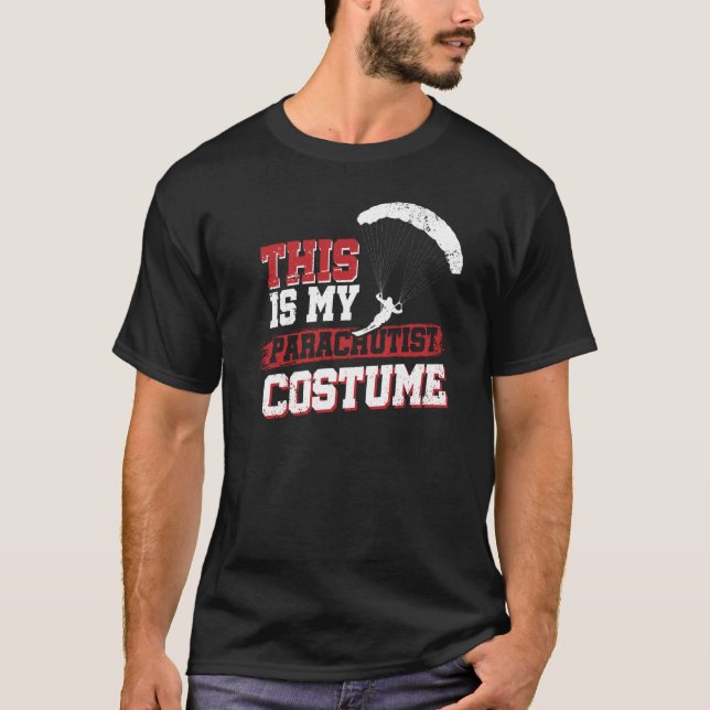 Camiseta Este Es Mi Disfraz Paracaidista (Anverso)