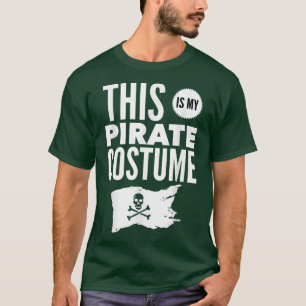Camiseta Este es mi disfraz pirata fácil fiesta de Hallowee