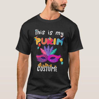 Camiseta Este Es Mi Disfraz Purim Divertido Judío
