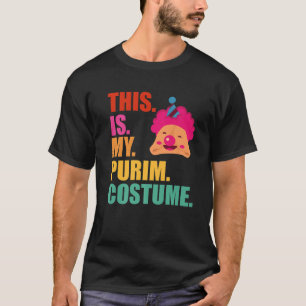 Camiseta Este Es Mi Disfraz Purim Divertido Judío Hamantasc