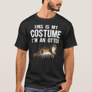 Camiseta Este Es Mi Disfraz, Soy Un Halloween Otter Tee Cut