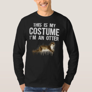 Camiseta Este Es Mi Disfraz, Soy Un Halloween Otter Tee Cut