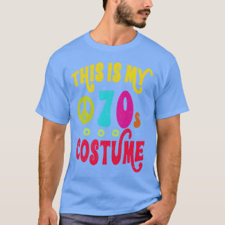 Camiseta Este es mi disfraz vintage de los 70 divertido