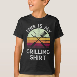 Camiseta Este Es Mi Divertido Bbq Barbecue Grill Dad