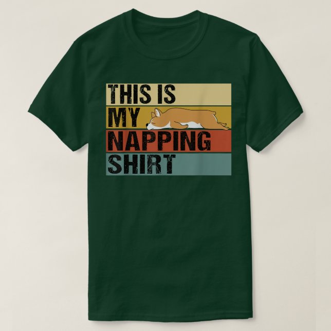 Camiseta Este Es Mi Dormido De Corgi Funny (Diseño del anverso)