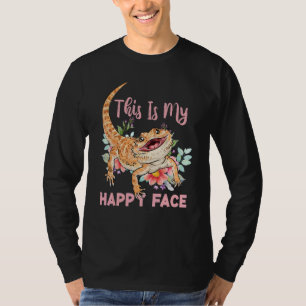 Camiseta Este Es Mi Dragón Barbudo De Cara Feliz Chicas Niñ
