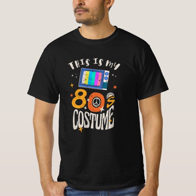 Camiseta Este es mi efecto de Grunge de disfraces de los 80 (Anverso)