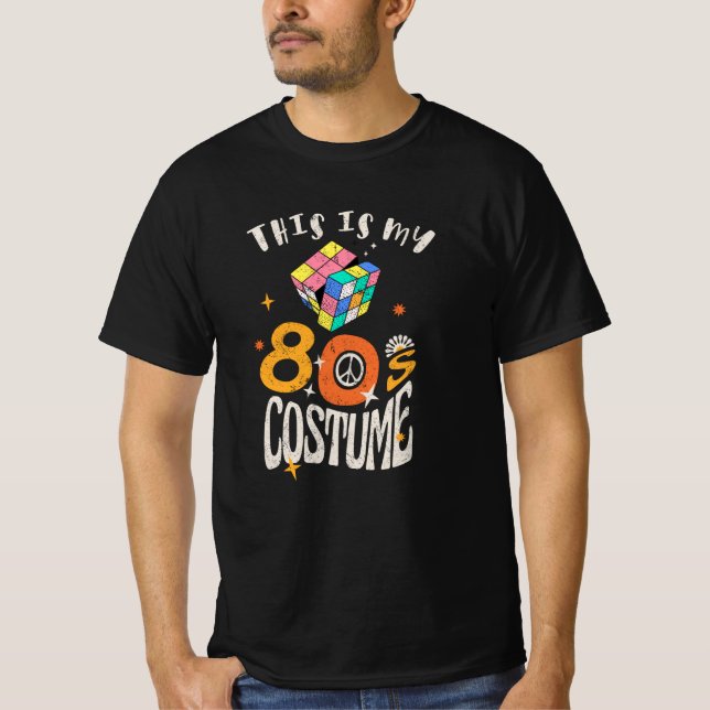Camiseta Este es mi efecto de Grunge de disfraces de los 80 (Anverso)