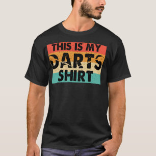 Camiseta Este Es Mi Equipo De Dardos Retro Dart Lanzando Da