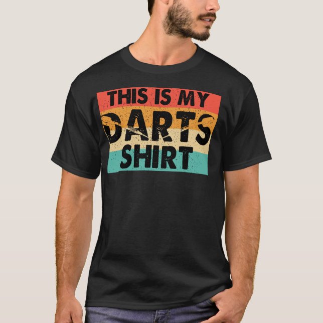 Camiseta Este Es Mi Equipo De Dardos Retro Dart Lanzando Da (Anverso)