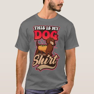 Camiseta Este Es Mi Equipo De Perro Caliente Diseño Perro C