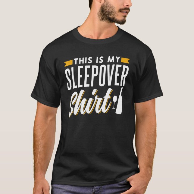 Camiseta Este Es Mi Equipo De Sleepover Fiesta De La Noche  (Anverso)