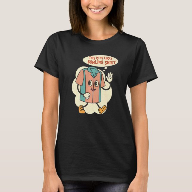 Camiseta Este es mi equipo retro Bowler (Anverso)