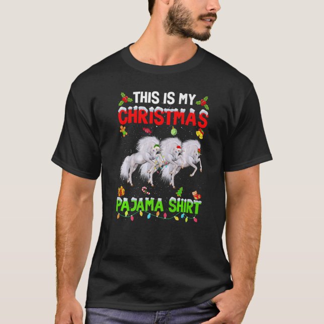 Camiseta Este Es Mi Escuadrón De Navidades Pajama Xmas Unic (Anverso)