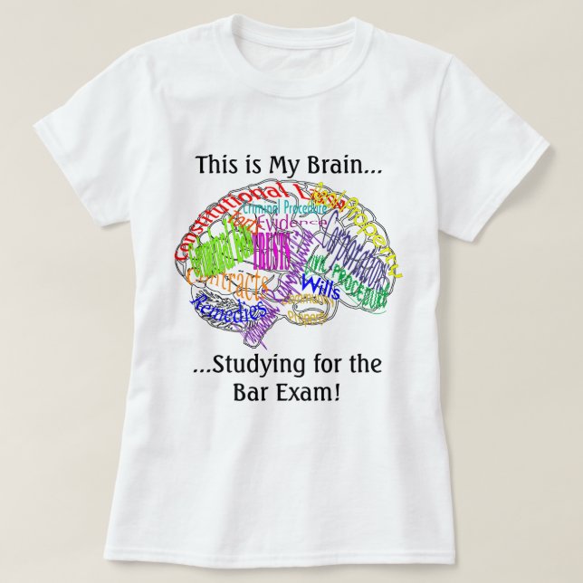 Camiseta Éste es mi examen para ejercer la abogacía del (Diseño del anverso)