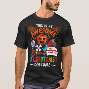 Camiseta Este Es Mi Fantástico Disfraz Flebotomista Hallowe