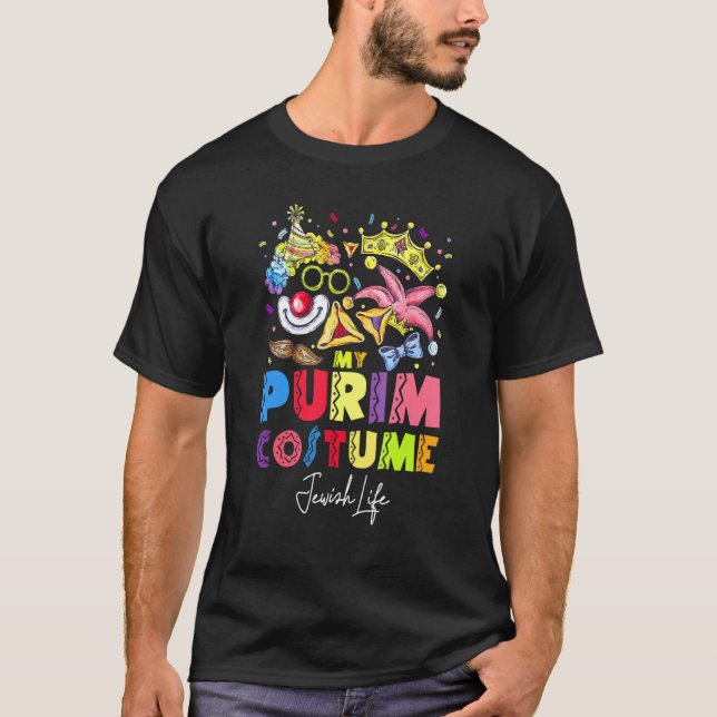 Camiseta Este Es Mi Festivo Judío Funny De La Máscara De Pu (Anverso)