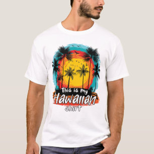 Camiseta Este Es Mi Fiesta Aloha Tropical De Camisas De Haw