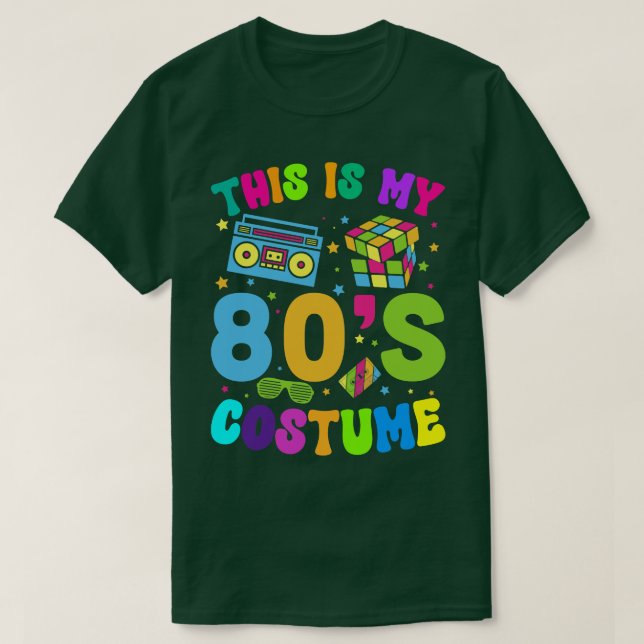 Camiseta Este es mi Fiesta de disfraces de 80 años (Diseño del anverso)