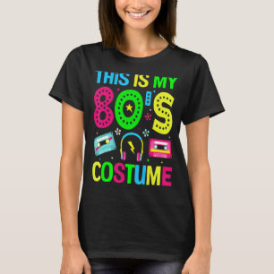 Camiseta Este es mi Fiesta de disfraces de 80 con Rótulo hi