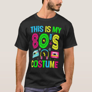 Camiseta Este es mi Fiesta de disfraces de 80 con Rótulo hi