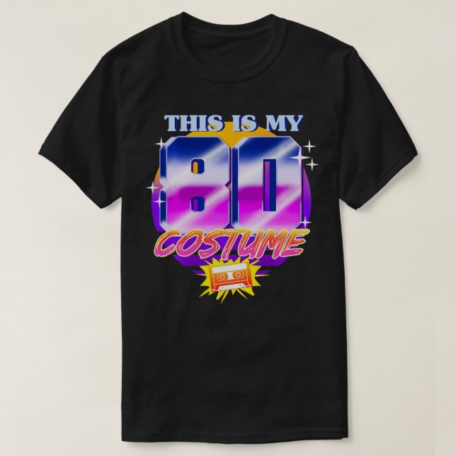 Camiseta Este es mi Fiesta de disfraces de 80's (Diseño del anverso)