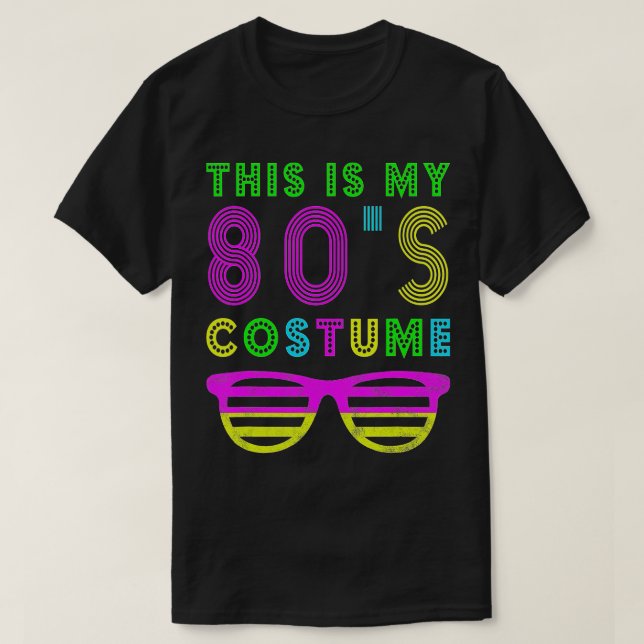 Camiseta Este es mi Fiesta de disfraces de los 80 (Diseño del anverso)