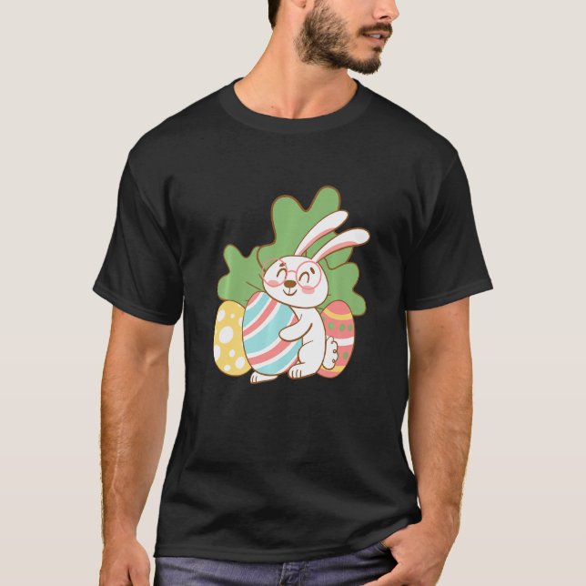 Camiseta Este es mi Fiesta de Pascua de Pajama Feliz Conejo (Anverso)