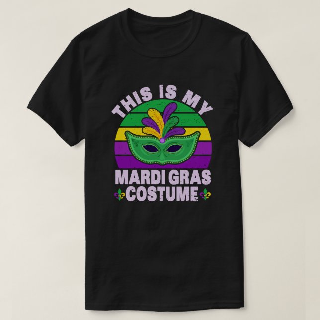 Camiseta Este es mi fiesta mardi gras disfrazado de carnava (Diseño del anverso)