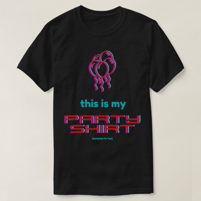 Camiseta Este es mi Fiesta (porque me siento divertido) Fie (Diseño del anverso)