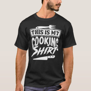 Camiseta Este Es Mi Fundido Hobby Cook Chef Cocinar