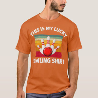 Camiseta Este Es Mi Funny Bowler Afortunado