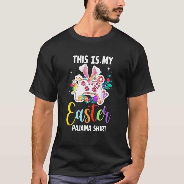 Camiseta Este Es Mi Gamin De La Cesta De Control De Juegos  (Anverso)