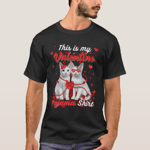 Camiseta Este Es Mi Gato Bobtail Japonés De San Valentín 