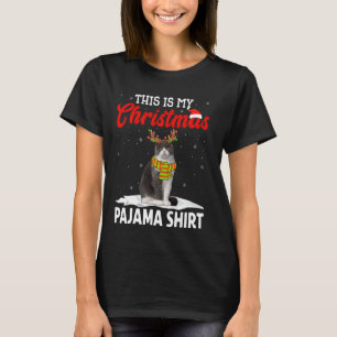 Camiseta Este es mi gato de Navidades Pajama Scottish
