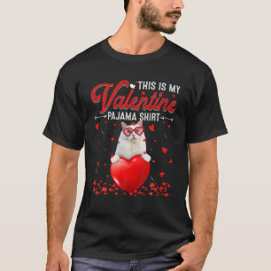 Camiseta Este Es Mi Gato Turco De San Valentín Pajama