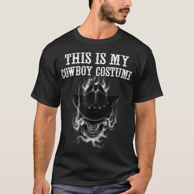Camiseta Este Es Mi Gorra De Cowboy Costull Skull Cowboy (Anverso)