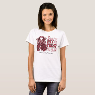 Camiseta Este es mi guante de boxeo de la meningitis