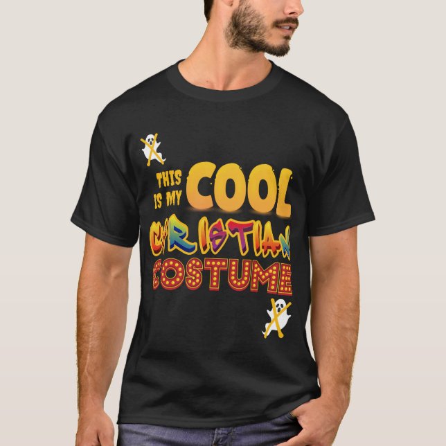 Camiseta Este es mi GUAY CHRISTIAN COSTUME Halloween (Anverso)