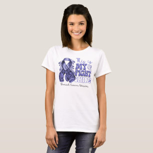 Camiseta Este es mi guerrero contra el cáncer de estómago