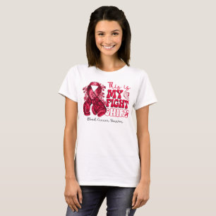 Camiseta Este es mi guerrero contra el cáncer de sangre