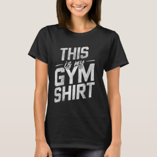 Camiseta Este Es Mi Gym Shirt Workout Bodybuilding Fitness