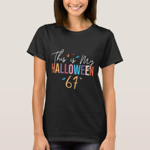 Camiseta Este Es Mi Halloween 67 Divertido Seis Siete Meme