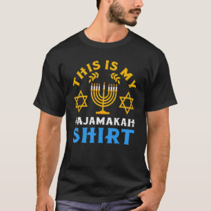 Camiseta Este Es Mi Hanukkah Pajamakah Chanukah Pajama Jewi