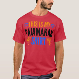 Camiseta Este Es Mi Hanukkah Pajamakah Chanukah Pajama Jewi