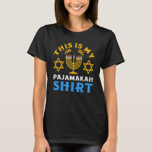 Camiseta Este Es Mi Hanukkah Pajamakah Chanukah Pajama Jewi