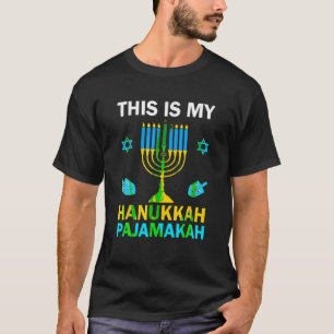 Camiseta Este Es Mi Hanukkah Pajamakah Chanukah Pajama Jewi