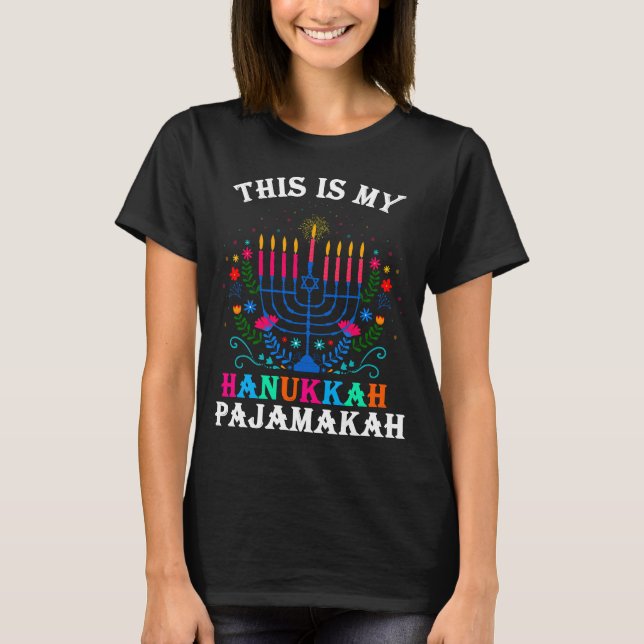 Camiseta Este Es Mi Hanukkah Pajamakah | Hanukkah (Anverso)