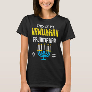 Camiseta Este Es Mi Hanukkah Pajamakah Menorah Chanukah Paj