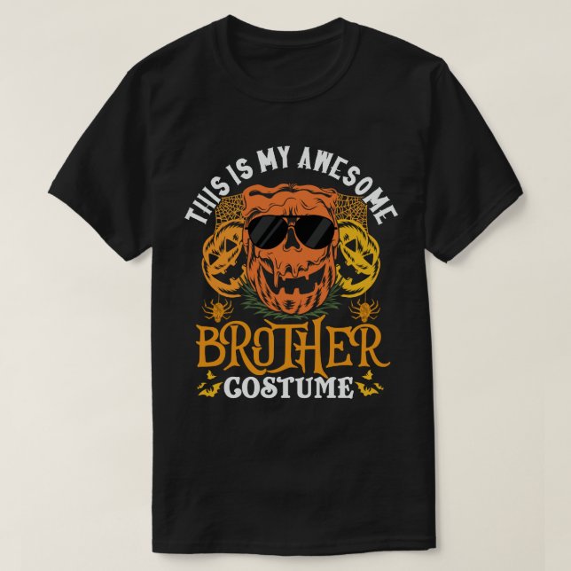 Camiseta Este Es Mi Hermano Impresionante Disfraz Funny Hal (Diseño del anverso)